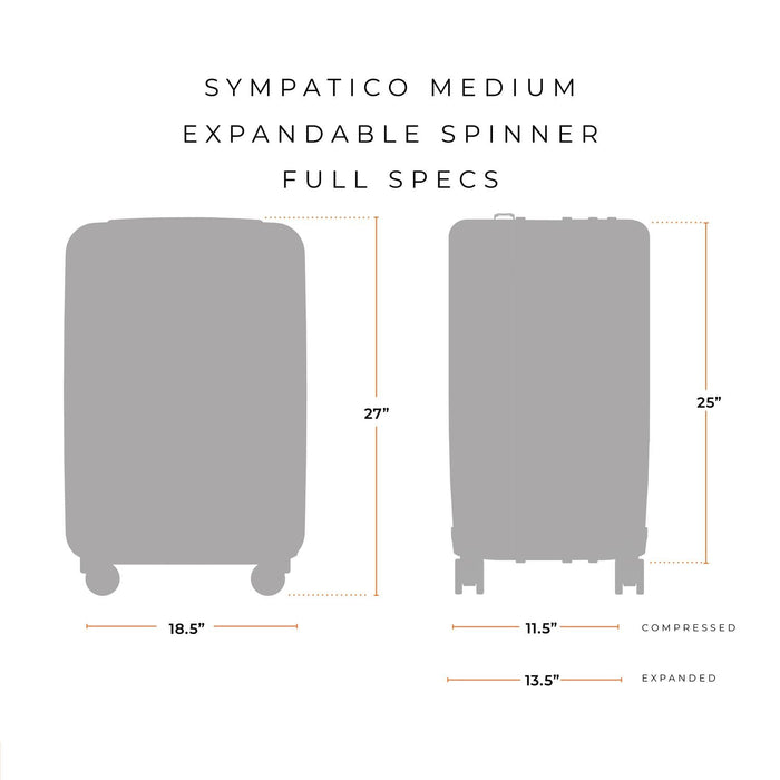 Valise extensible moyenne à roulettes Sympatico 2.0 de Briggs & Riley