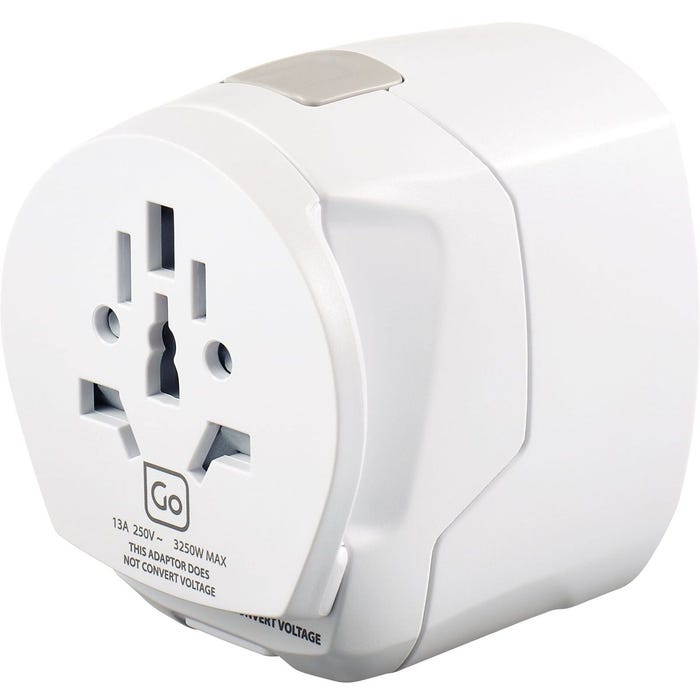 Go Travel Worldwide Adapter with Twin USB Ports