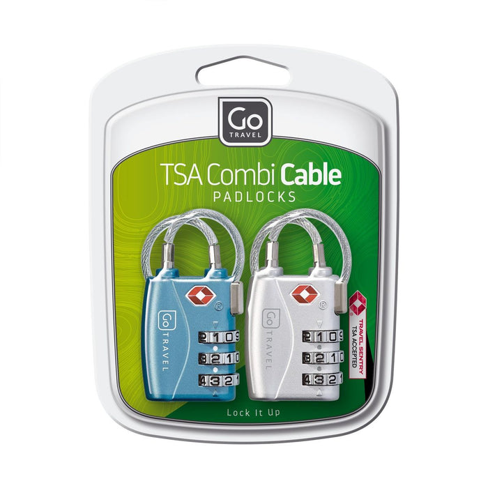 Cadenas à câble à combinaison TSA - 2/pqt  