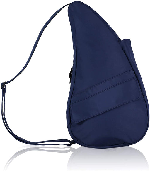 Ergonomic blue microfiber sling bag from AmeriBag with adjustable strap